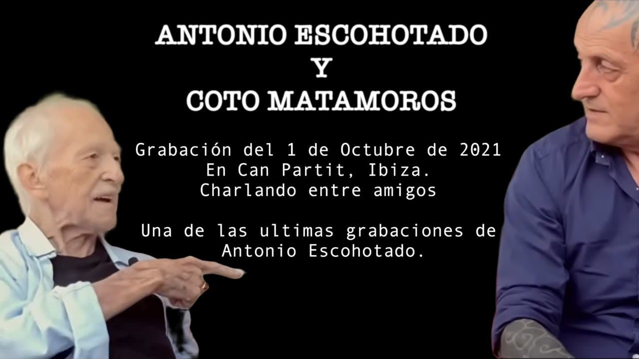 Escohotado y Coto Matamoros disertando sobre la universidad, la televisión y el concepto de libertad, Can Partit, Ibiza.